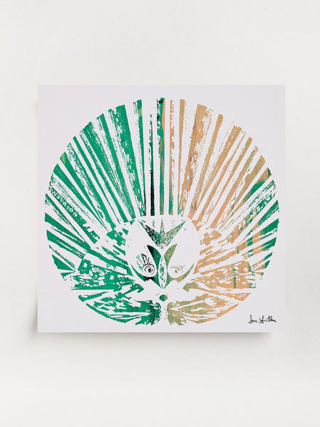 Green/beige hedgehog